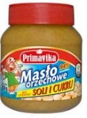 PASTA Z PRAŻONYCH ORZESZKÓW ZIEMNYCH BEZ DODATKU SOLI I CUKRU BEZGLUTENOWA 350 g - PRIMAVIKA PRIMAVIKA (przetwory i pasty vege)