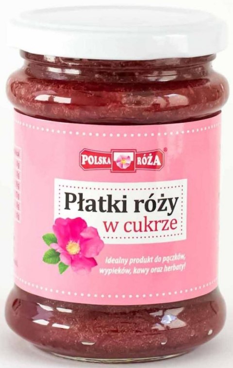 PŁATKI RÓŻY W CUKRZE 320 g - POLSKA RÓŻA POLSKA RÓŻA (soki owocowe, syropy, shoty)