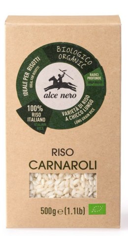 RYŻ CARNAROLI BIO 500 g - ALCE NERO ALCE NERO (włoskie produkty)