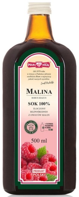 SOK Z MALIN NFC 500 ml - POLSKA RÓŻA POLSKA RÓŻA (soki owocowe, syropy, shoty)