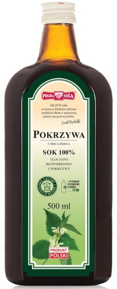 SOK Z POKRZYWY NFC 500 ml - POLSKA RÓŻA POLSKA RÓŻA (soki owocowe, syropy, shoty)