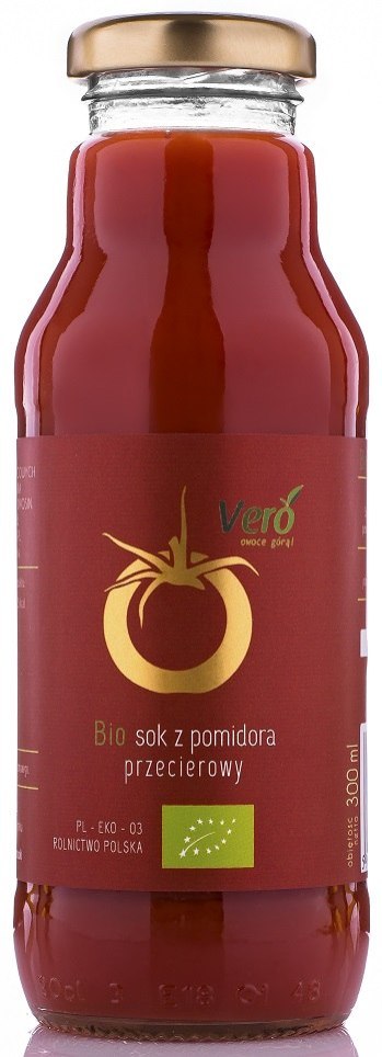 SOK POMIDOROWY PRZECIEROWY BIO 300 ml - VERO VERO (soki)