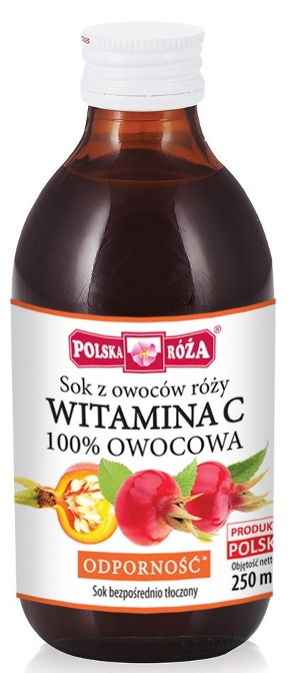 SOK Z RÓŻY NFC NA ODPORNOŚĆ 250 ml - POLSKA RÓŻA POLSKA RÓŻA (soki owocowe, syropy, shoty)