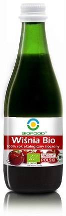 SOK Z WIŚNI NFC BEZGLUTENOWY BIO 300 ml - BIO FOOD BIO FOOD (soki, przetwory, octy, olej kokosowy)