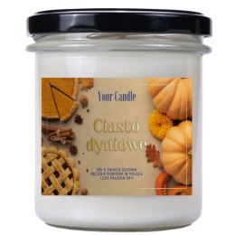 ŚWIECA SOJOWA ZAPACHOWA CIASTO DYNIOWE 300 ml - YOUR CANDLE YOUR CANDLE (świece, olejki eteryczne)