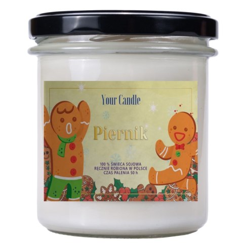 ŚWIECA SOJOWA ZAPACHOWA PIERNIK 300 ml - YOUR CANDLE (PRODUKT SEZONOWY) YOUR CANDLE (świece, olejki eteryczne)