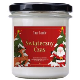 ŚWIECA SOJOWA ZAPACHOWA ŚWIĄTECZNY CZAS 300 ml - YOUR CANDLE (PRODUKT SEZONOWY) YOUR CANDLE (świece, olejki eteryczne)