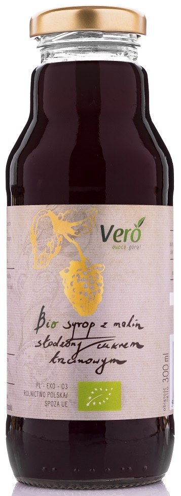 SYROP MALINOWY BIO 300 ml - VERO VERO (soki)