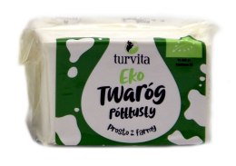 TWARÓG PÓŁTŁUSTY BIO (około 0,25 kg) - TURVITA TURVITA (nabiał z mleka krowiego)