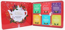 ZESTAW HERBAT I HERBATEK ŚWIĄTECZNYCH PREMIUM BIO W PUSZCE (6 SMAKÓW) (36 x 1,5 g) 54 g - ENGLISH TEA SHOP ORGANIC (PRODUKT SEZ ENGLISH TEA SHOP ORGANIC (herbaty)