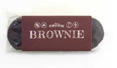 BATON BROWNIE BEZGLUTENOWY 50 g - BATON WARSZAWSKI BATON WARSZAWSKI (batony, ciastka, kremy)