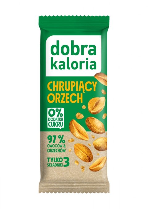 BATON DAKTYLOWY CHRUPIĄCY ORZECH BEZ DODATKU CUKRÓW 35 g - DOBRA KALORIA DOBRA KALORIA (batony, produkty śniad. i wege)