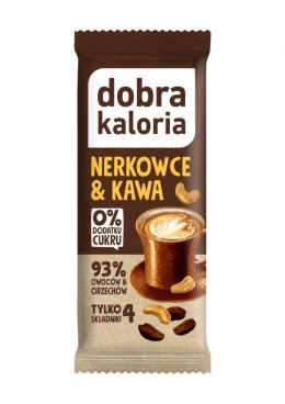 BATON DAKTYLOWY NERKOWCE & KAWA BEZ DODATKU CUKRÓW 35 g - DOBRA KALORIA DOBRA KALORIA (batony, produkty śniad. i wege)
