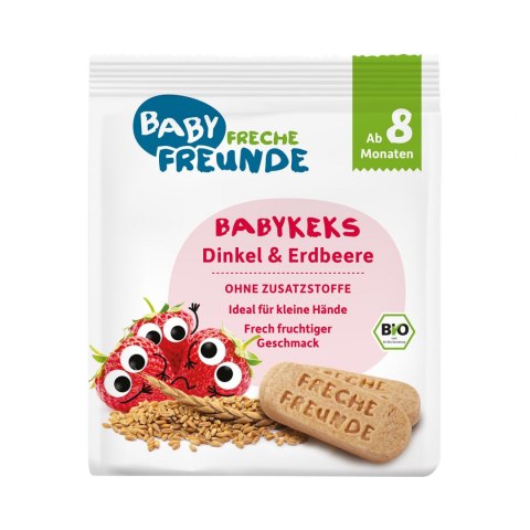 BISZKOPTY ORKISZOWE TRUSKAWKOWE OD 8 MIESIĄCA BIO 100 g - FRECHE FREUNDE FRECHE FREUNDE (przeciery owocowe, przekąski)