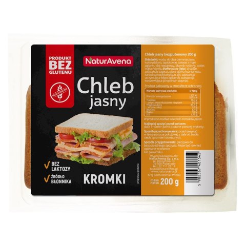 CHLEB JASNY BEZGLUTENOWY 200 g - NATURAVENA NATURAVENA