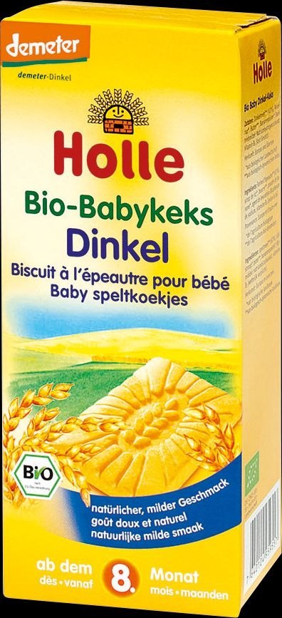 HERBATNIKI ORKISZOWE OD 8 MIESIĄCA DEMETER BIO 150 g - HOLLE HOLLE (żywność dla niemowląt)