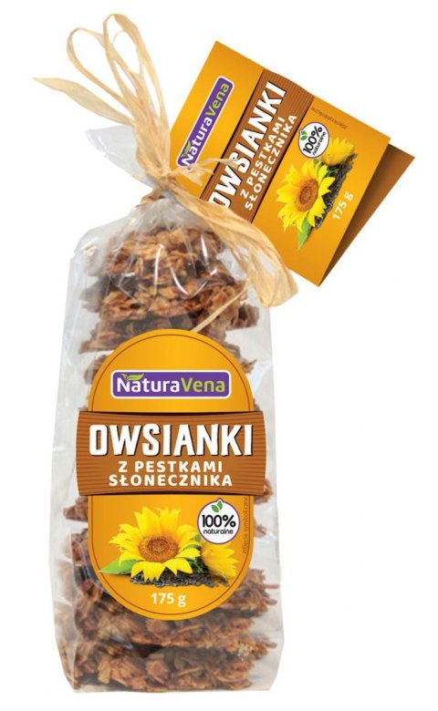 CIASTKA OWSIANKI Z PESTKAMI SŁONECZNIKA 175 g - NATURAVENA NATURAVENA