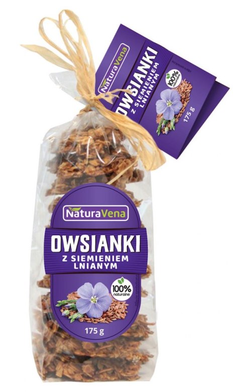 CIASTKA OWSIANKI Z SIEMIENIEM LNIANYM 175 g - NATURAVENA NATURAVENA