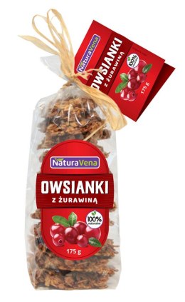 CIASTKA OWSIANKI Z ŻURAWINĄ 175 g - NATURAVENA NATURAVENA