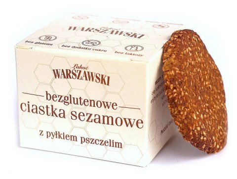 CIASTKA SEZAMOWE Z PYŁKIEM PSZCZELIM BEZGLUTENOWE 150 g - BATON WARSZAWSKI BATON WARSZAWSKI (batony, ciastka, kremy)