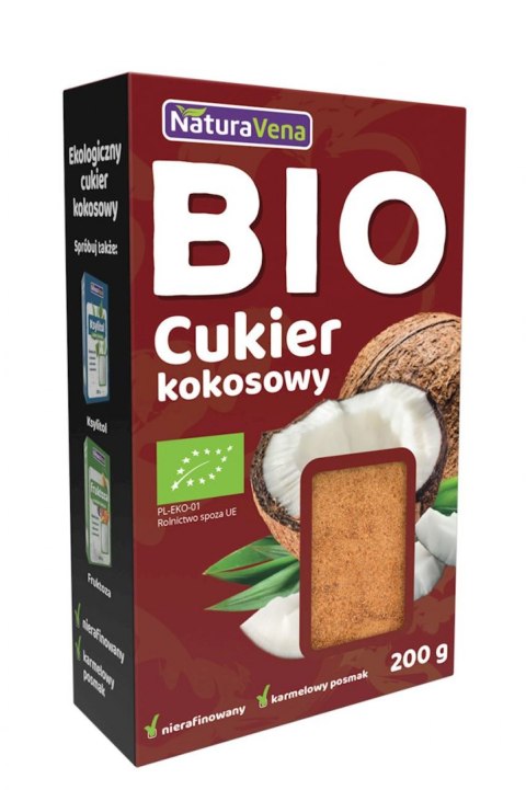 CUKIER KOKOSOWY BIO 200 g - NATURAVENA NATURAVENA BIO