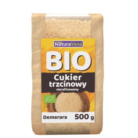 CUKIER TRZCINOWY DEMERARA BIO 500 g - NATURAVENA NATURAVENA BIO