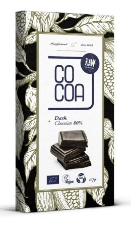 CZEKOLADA CIEMNA 80 % BIO 50 g - COCOA COCOA (czekolady i bakalie w surowej czekoladzie)