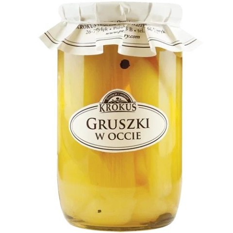 GRUSZKI W OCCIE 700 g (400 g) - KROKUS KROKUS (przetwory owocowe i warzywne)