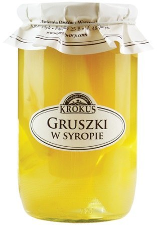 GRUSZKI W SYROPIE 720 g (360 g) - KROKUS KROKUS (przetwory owocowe i warzywne)