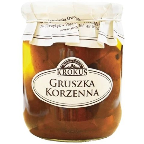 GRUSZKI W ZALEWIE KORZENNEJ 530 g (270 g) - KROKUS KROKUS (przetwory owocowe i warzywne)