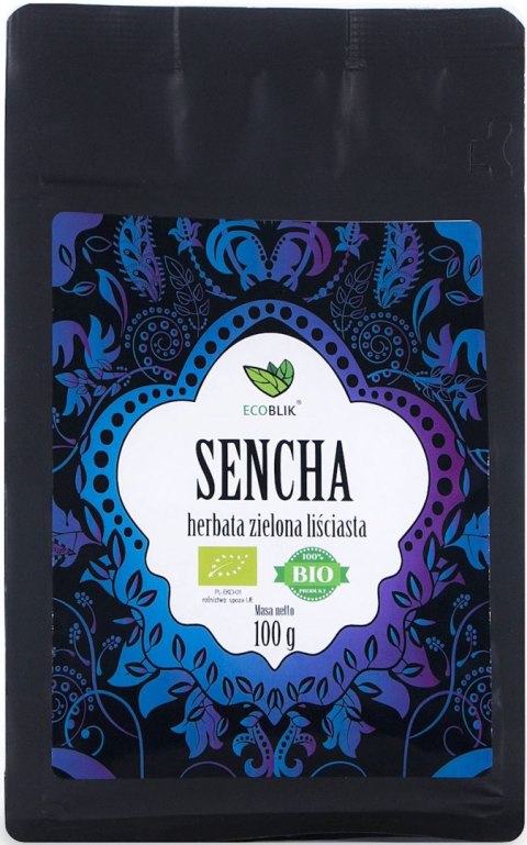 HERBATA ZIELONA LIŚCIASTA SENCHA BIO 100 g - ECOBLIK ECOBLIK (herbatki, kawy)