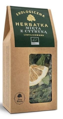 HERBATKA LIOFILIZOWANA MIĘTA Z CYTRYNĄ BIO 25 g - DARY NATURY DARY NATURY - herbatki BIO