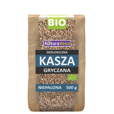 KASZA GRYCZANA NIEPALONA BEZGLUTENOWA BIO 500 g - NATURAVENA NATURAVENA BIO