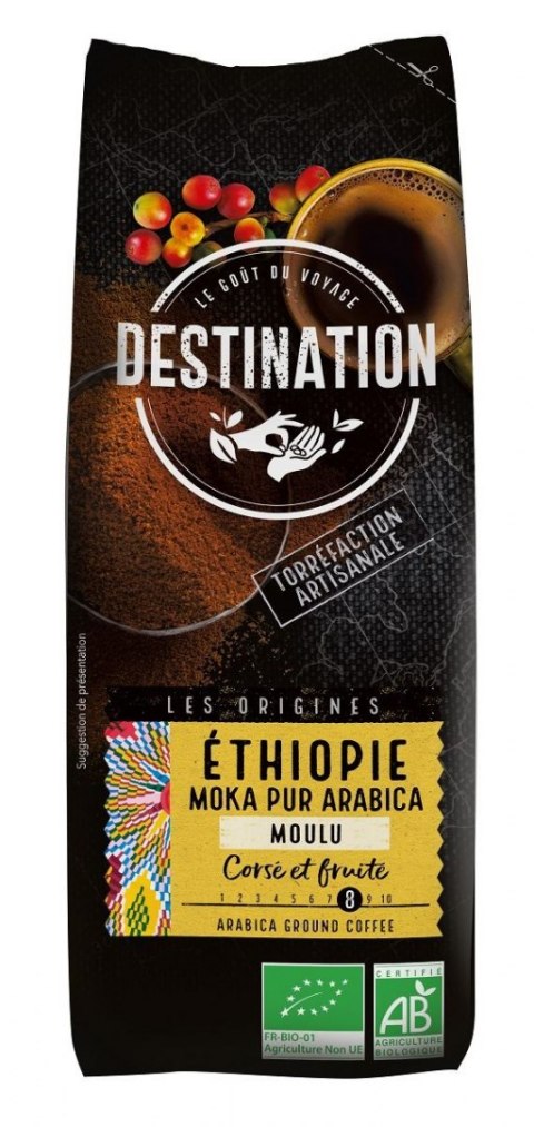 KAWA MIELONA ARABICA 100 % ETIOPIA FAIR FOR LIFE BIO 250 g - DESTINATION DESTINATION (kawy)