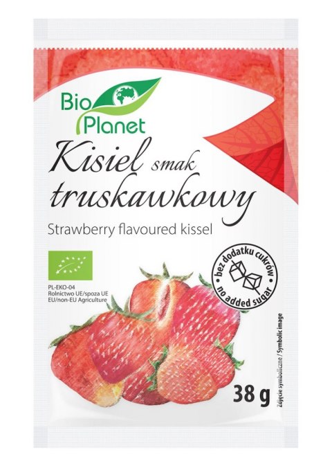 KISIEL O SMAKU TRUSKAWKOWYM Z TRUSKAWKAMI BIO 38 g - BIO PLANET BIO PLANET - seria INNE