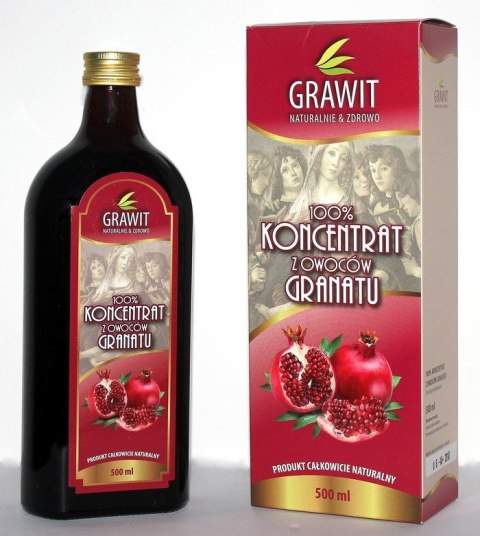 KONCENTRAT Z OWOCÓW GRANATU 100 % (GRAWIT) BEZGLUTENOWY 500 ml - VITAFAN VITAFAN