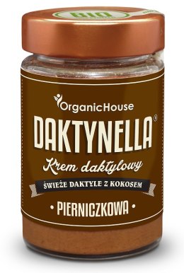 KREM KOKOSOWO - DAKTYLOWY PIERNICZKOWY BEZGLUTENOWY BIO 190 g - ORGANICHOUSE (DAKTYNELLA) ORGANICHOUSE (bionelki, daktyle, kremy daktylowe)