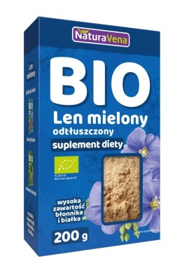 LEN MIELONY ODTŁUSZCZONY BIO 200 g - NATURAVENA NATURAVENA BIO