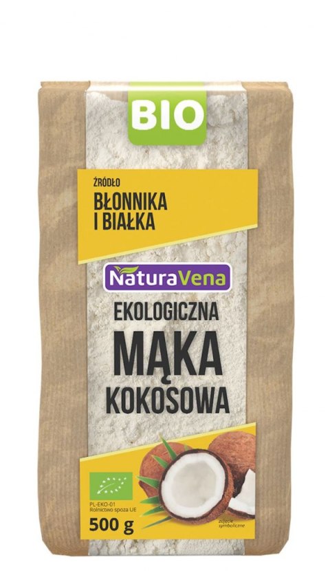 MĄKA KOKOSOWA BIO 500 g - NATURAVENA NATURAVENA BIO