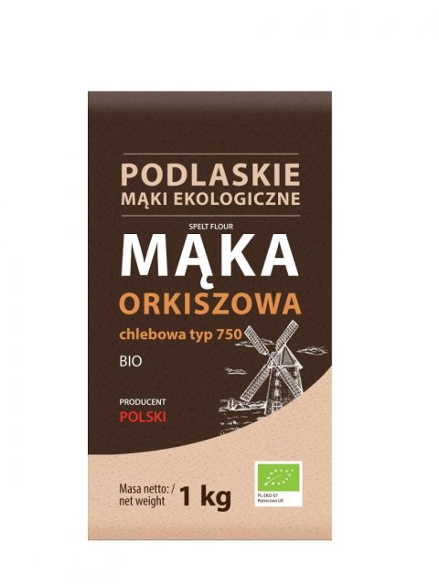 MĄKA ORKISZOWA CHLEBOWA TYP 750 BIO 1 kg - BIO LIFE (MĄKI PODLASKIE) BIO LIFE (mieszanki do pieczenia chleba, mąki)