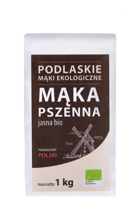 MĄKA PSZENNA JASNA TYP 550 BIO 1 kg - BIO LIFE (MĄKI PODLASKIE) BIO LIFE (mąki)