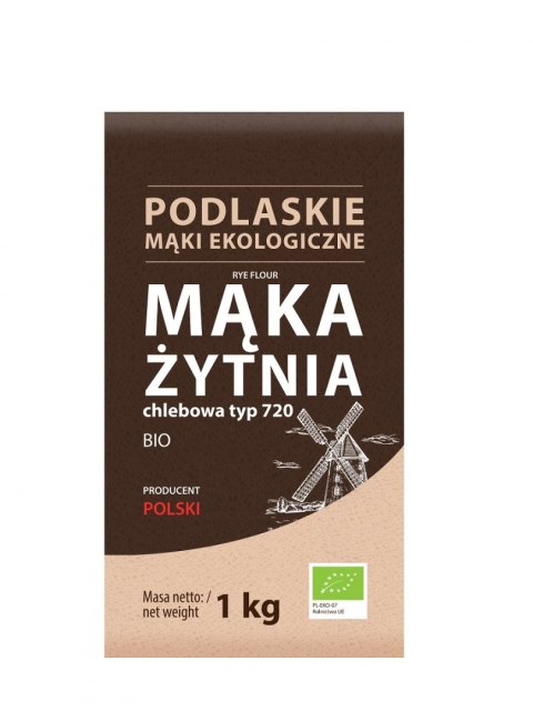 MĄKA ŻYTNIA CHLEBOWA TYP 720 BIO 1 kg - BIO LIFE (MĄKI PODLASKIE) BIO LIFE (mąki)