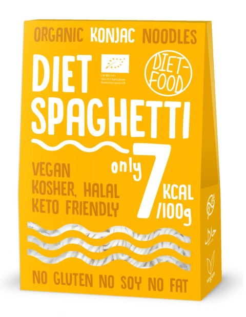 MAKARON (KONJAC) SPAGHETTI BEZGLUTENOWY BIO 385 g (300 g) - DIET-FOOD DIET-FOOD