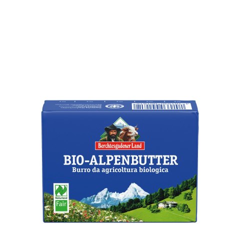 MASŁO ALPEJSKIE (82 % TŁUSZCZU) BIO 250 g - BERCHTESGADENER LAND BERCHTESGADENER LAND (nabiał z mleka krowiego)