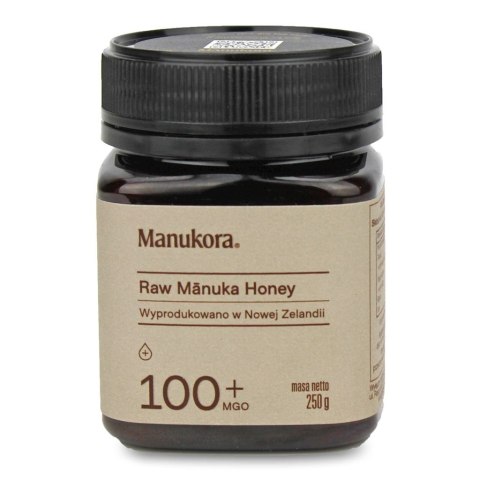 MIÓD MANUKA RAW MGO 100+ 250 g - MANUKORA MANUKORA (miód manuka)