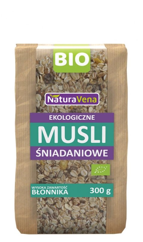 MUSLI ŚNIADANIOWE BIO 300 g - NATURAVENA NATURAVENA BIO