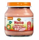 MIĘSO WOŁOWINA BEZ DODATKU CUKRÓW BEZGLUTENOWE OD 5 MIESIĄCA DEMETER BIO 125 g (SŁOIK) - HOLLE HOLLE (żywność dla niemowląt)