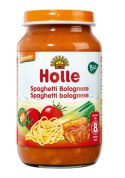 SPAGHETTI BOLOGNESE BEZ DODATKU CUKRÓW OD 8 MIESIĄCA DEMETER BIO 220 g (SŁOIK) - HOLLE HOLLE (żywność dla niemowląt)