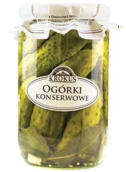 OGÓRKI KONSERWOWE 650 g (320 g) - KROKUS KROKUS (przetwory owocowe i warzywne)