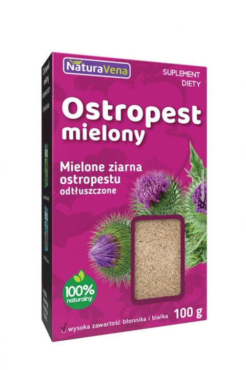 OSTROPEST MIELONY ODTŁUSZCZONY 100 g - NATURAVENA NATURAVENA